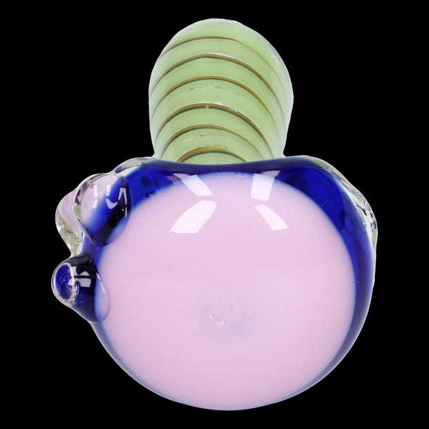 Swirling Double Blown Spoon Pipe - 45 in