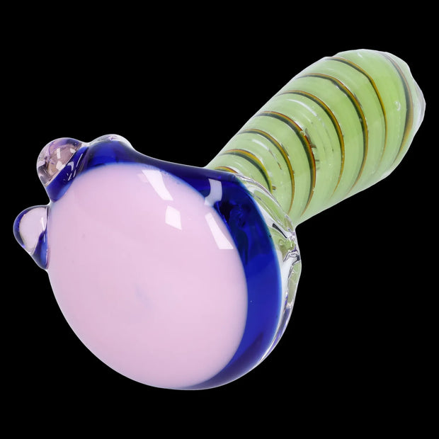 Swirling Double Blown Spoon Pipe - 45 in