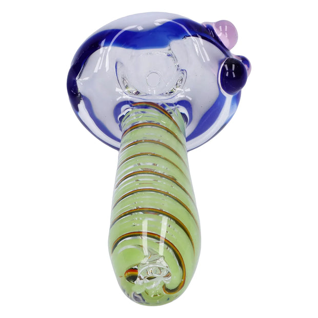 Swirling Double Blown Spoon Pipe - 45 in