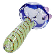 Swirling Double Blown Spoon Pipe - 45 in