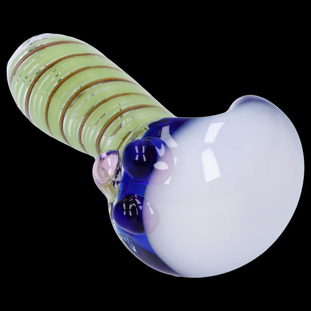Swirling Double Blown Spoon Pipe - 45 in