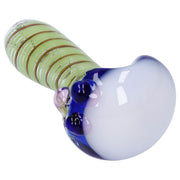 Swirling Double Blown Spoon Pipe - 45 in