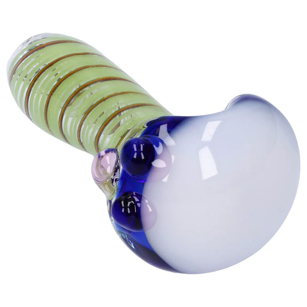 Swirling Double Blown Spoon Pipe - 45 in