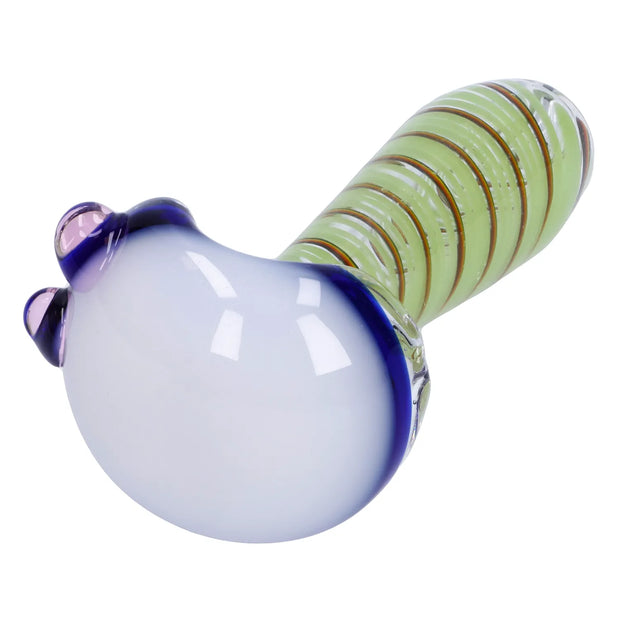 Swirling Double Blown Spoon Pipe - 45 in