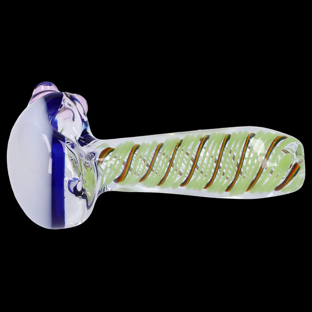 Swirling Double Blown Spoon Pipe - 45 in