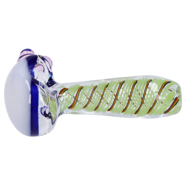 Swirling Double Blown Spoon Pipe - 45 in