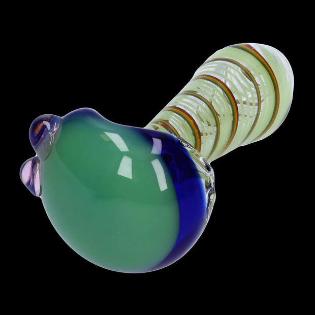 Swirling Double Blown Spoon Pipe - 45 in