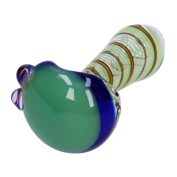 Swirling Double Blown Spoon Pipe - 45 in