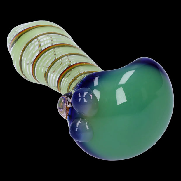 Swirling Double Blown Spoon Pipe - 45 in