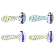 Swirling Double Blown Spoon Pipe - 45 in