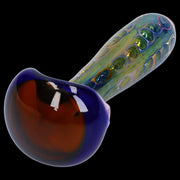 Gold Fume Double Blown Bubble Trap Pipe - 4.5 in