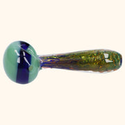 Gold Fume Double Blown Bubble Trap Pipe - 4.5 in
