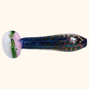 Gold Fume Double Blown Bubble Trap Pipe - 4.5 in