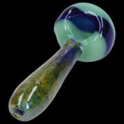 Gold Fume Double Blown Bubble Trap Pipe - 4.5 in