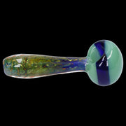 Gold Fume Double Blown Bubble Trap Pipe - 4.5 in