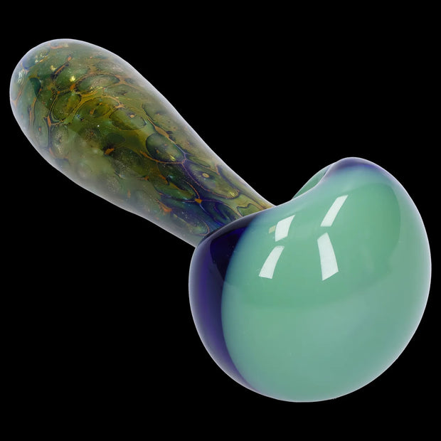 Gold Fume Double Blown Bubble Trap Pipe - 4.5 in