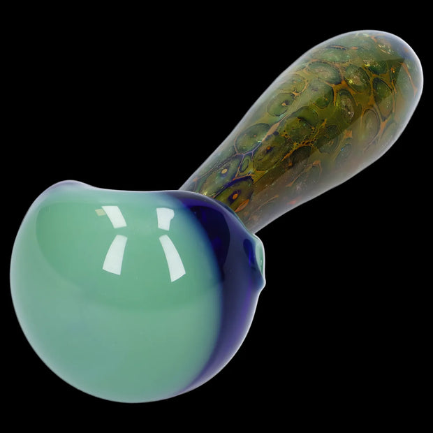 Gold Fume Double Blown Bubble Trap Pipe - 4.5 in