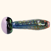 Gold Fume Double Blown Bubble Trap Pipe - 4.5 in