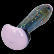 Gold Fume Double Blown Bubble Trap Pipe - 4.5 in