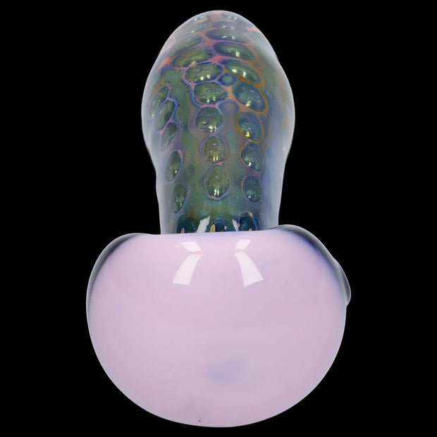 Gold Fume Double Blown Bubble Trap Pipe - 4.5 in
