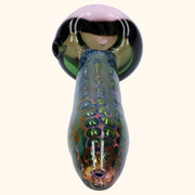 Gold Fume Double Blown Bubble Trap Pipe - 4.5 in