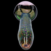 Gold Fume Double Blown Bubble Trap Pipe - 4.5 in