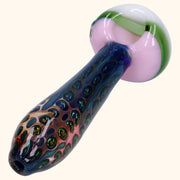 Gold Fume Double Blown Bubble Trap Pipe - 4.5 in