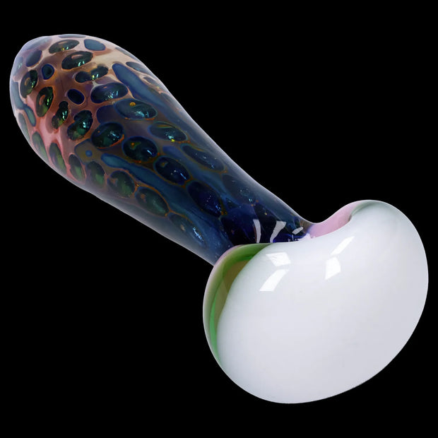 Gold Fume Double Blown Bubble Trap Pipe - 4.5 in