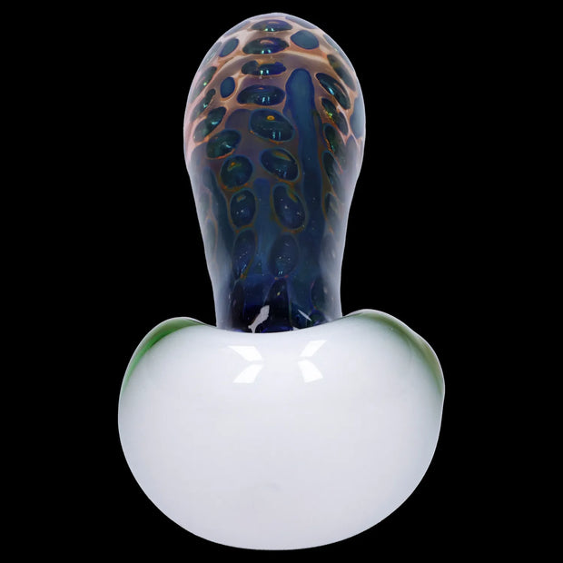 Gold Fume Double Blown Bubble Trap Pipe - 4.5 in