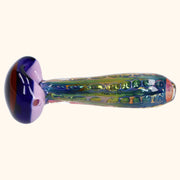 Gold Fume Double Blown Bubble Trap Pipe - 4.5 in