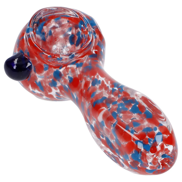 Frit Glass with Square Mouth Pipe - 3.5 in