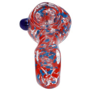 Frit Glass with Square Mouth Pipe - 3.5 in