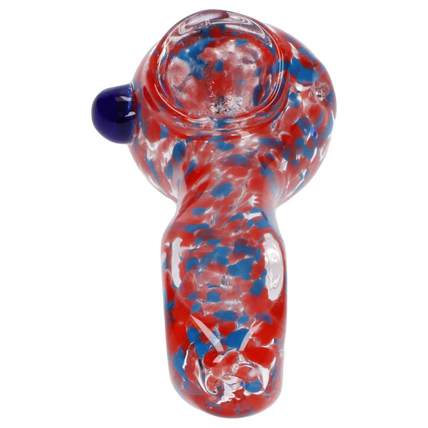 Frit Glass with Square Mouth Pipe - 3.5 in