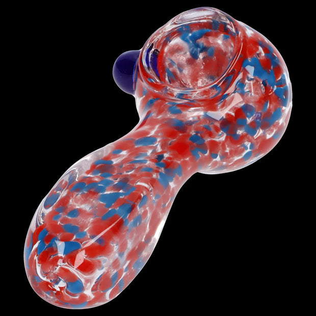 Frit Glass with Square Mouth Pipe - 3.5 in