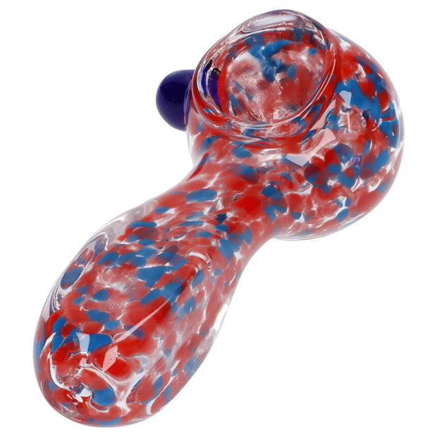 Frit Glass with Square Mouth Pipe - 3.5 in