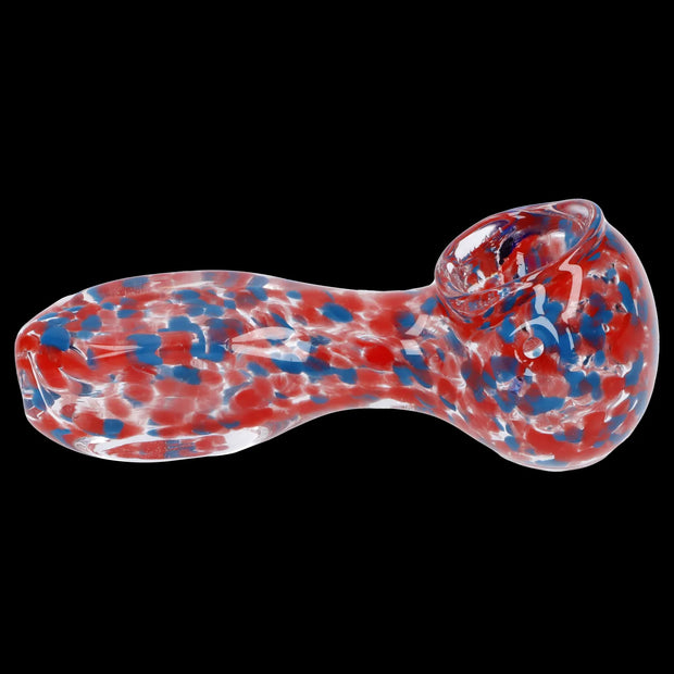 Frit Glass with Square Mouth Pipe - 3.5 in