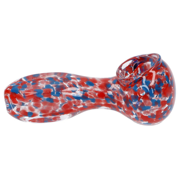 Frit Glass with Square Mouth Pipe - 3.5 in