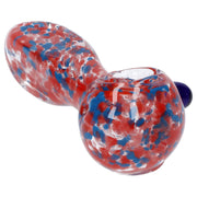Frit Glass with Square Mouth Pipe - 3.5 in