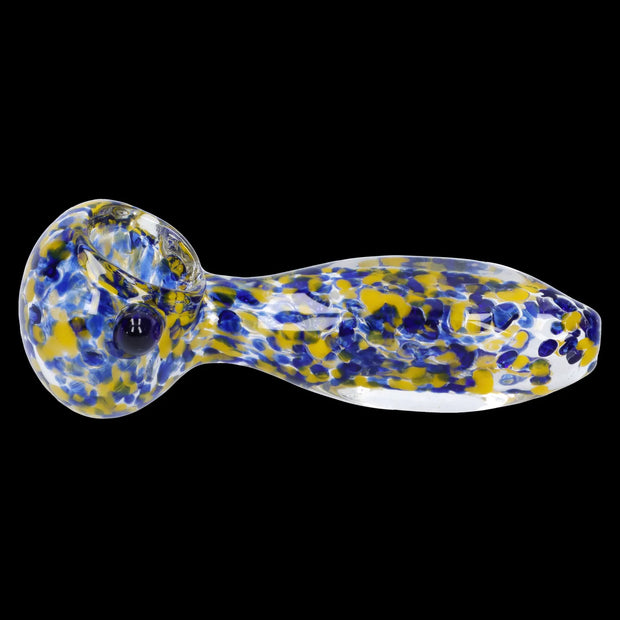 Frit Glass with Square Mouth Pipe - 3.5 in