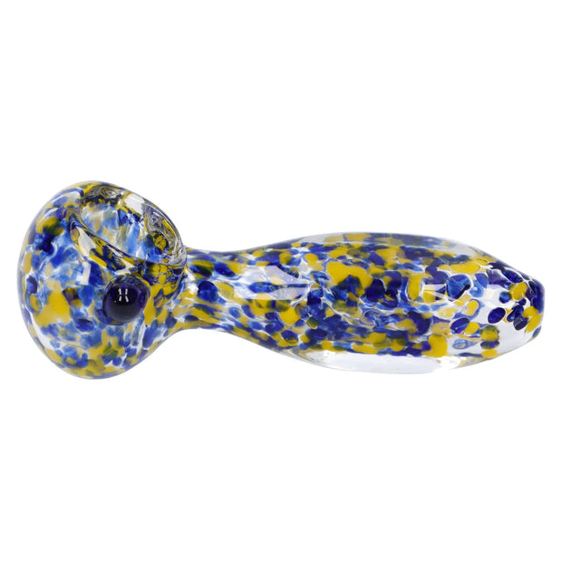 Frit Glass with Square Mouth Pipe - 3.5 in