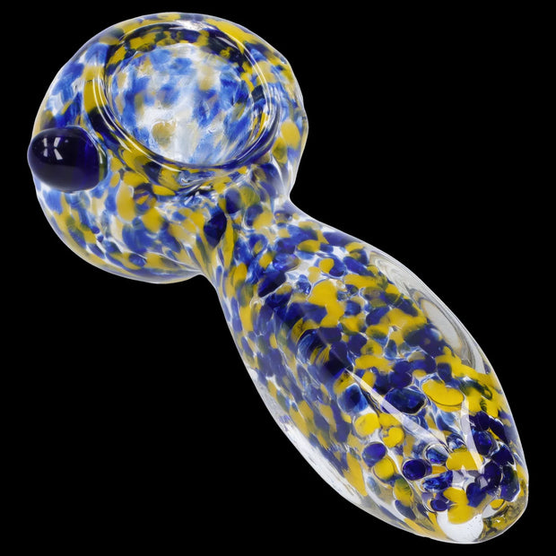 Frit Glass with Square Mouth Pipe - 3.5 in