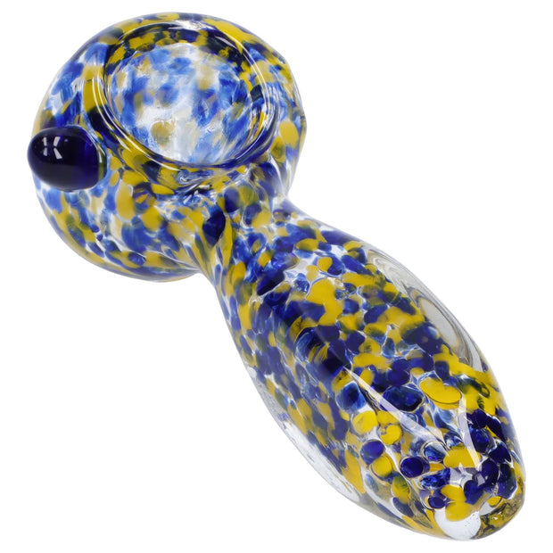 Frit Glass with Square Mouth Pipe - 3.5 in