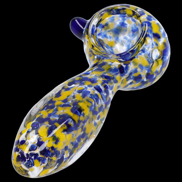 Frit Glass with Square Mouth Pipe - 3.5 in