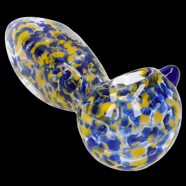 Frit Glass with Square Mouth Pipe - 3.5 in