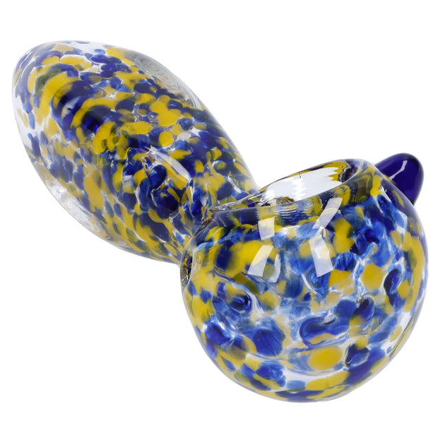 Frit Glass with Square Mouth Pipe - 3.5 in