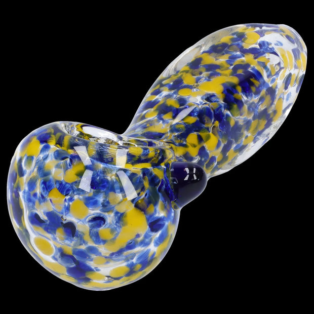 Frit Glass with Square Mouth Pipe - 3.5 in