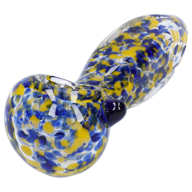 Frit Glass with Square Mouth Pipe - 3.5 in