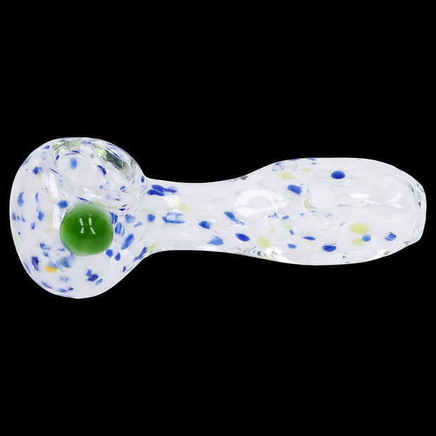 Frit Glass with Square Mouth Pipe - 3.5 in