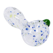 Frit Glass with Square Mouth Pipe - 3.5 in