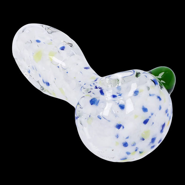 Frit Glass with Square Mouth Pipe - 3.5 in